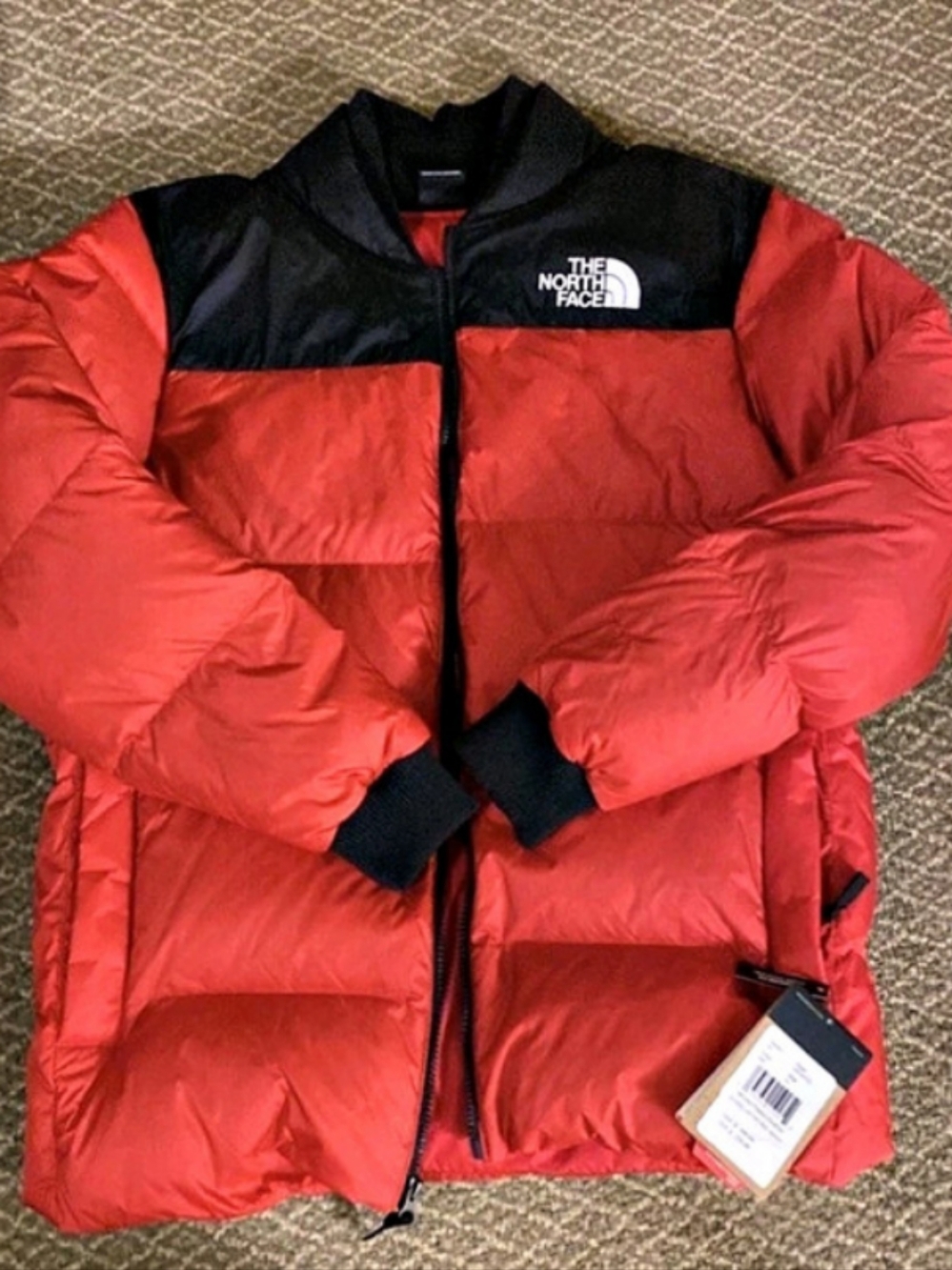 The North Face 1996 Retro Nuptse Jacket Puffer Jacket Red & Black Size 3x